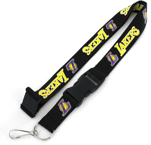 WHOLESALE LOS ANGELES LAKERS (BLACK) TEAM LANYARD