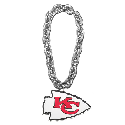 WHOLESALE KANSAS CITY CHIEFS (SILVER) FAN CHAIN