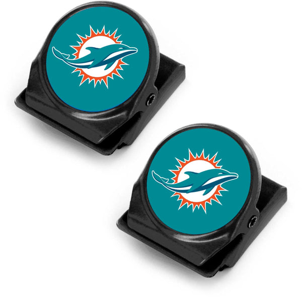 MIAMI DOLPHINS 2-PK MEMO CLIP MAGNET