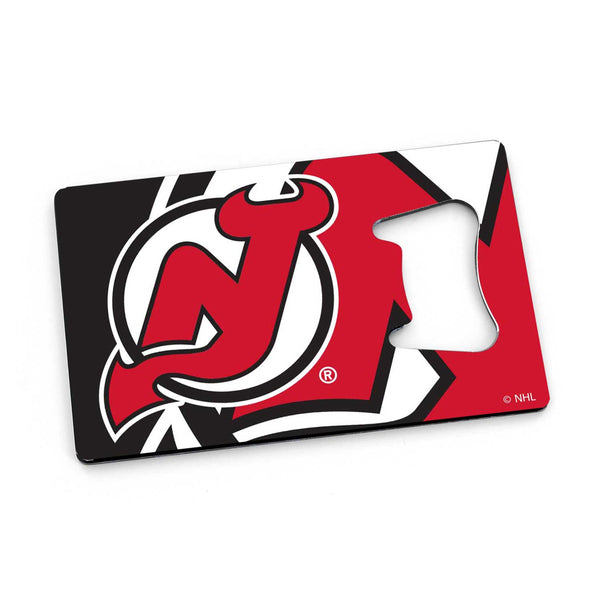 WHOLESALE NEW JERSEY DEVILS CREDIT CARD BOTTLE OPENER MAGNET