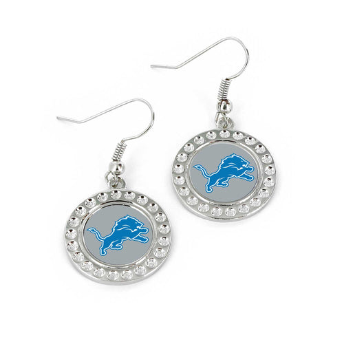 WHOLESALE DETROIT LIONS DIMPLE EARRINGS (FJ-1080)
