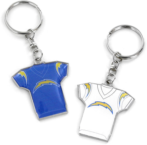 WHOLESALE LOS ANGELES CHARGERS REVERSIBLE HOME/AWAY JERSEY KEYCHAIN
