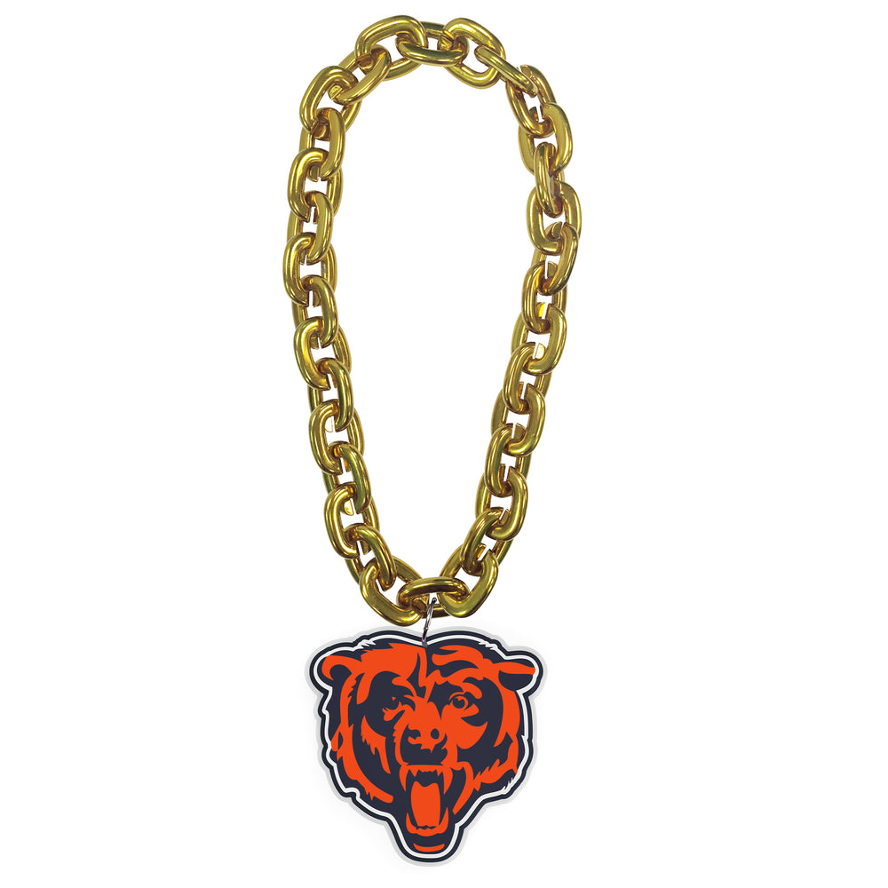 WHOLESALE CHICAGO BEARS HEAD (GOLD) FAN CHAIN