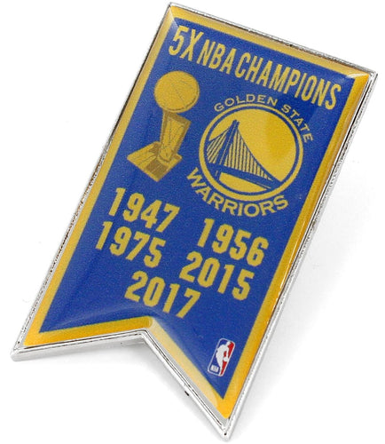 GOLDEN STATE WARRIORS (7X) CHAMPIONSHIP BANNER PIN (SP)