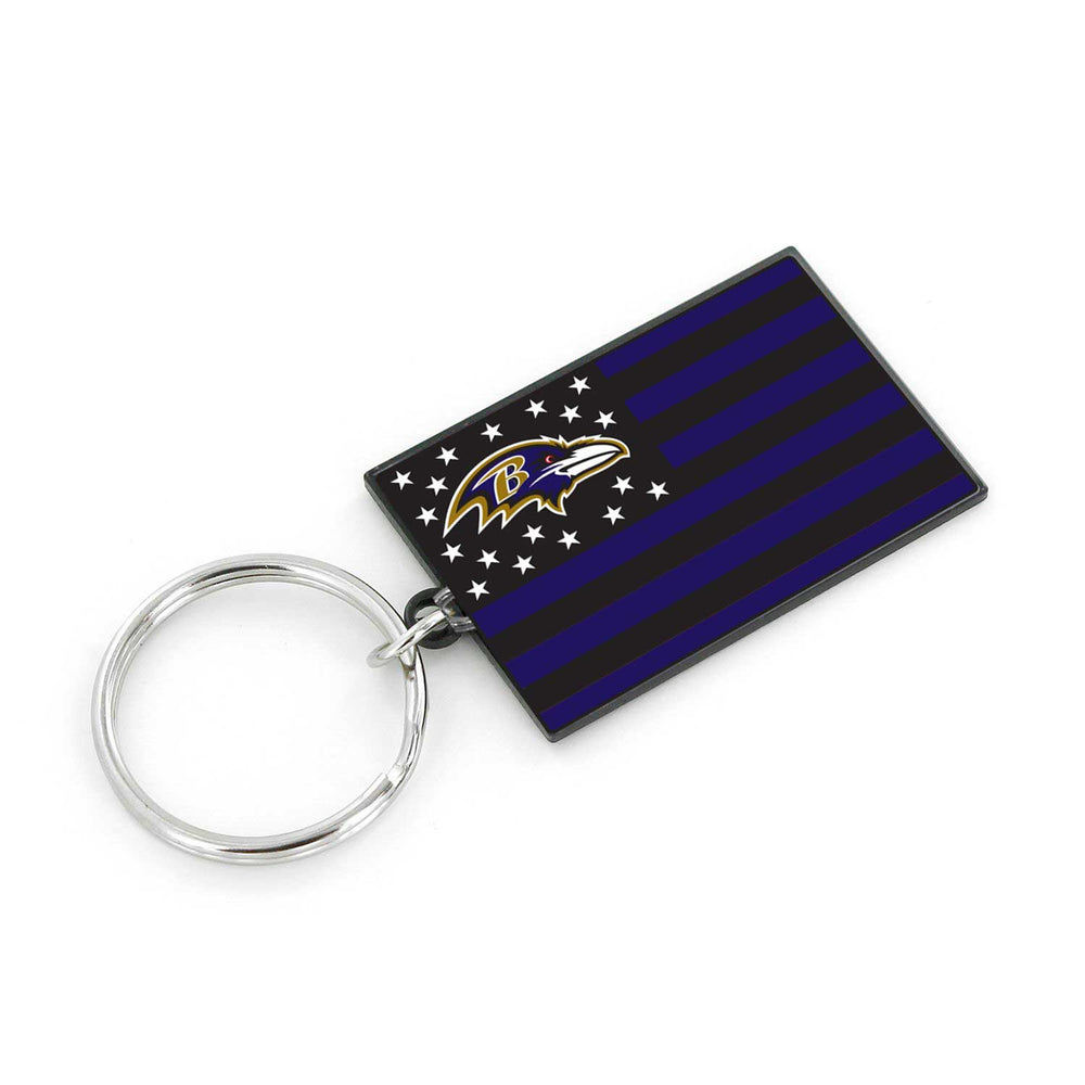 WHOLESALE BALTIMORE RAVENS AMERICANA FLAG KEYCHAIN