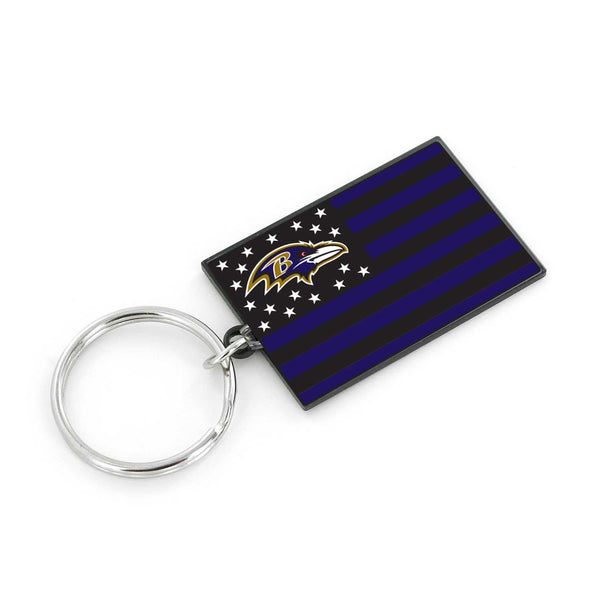 WHOLESALE BALTIMORE RAVENS AMERICANA FLAG KEYCHAIN