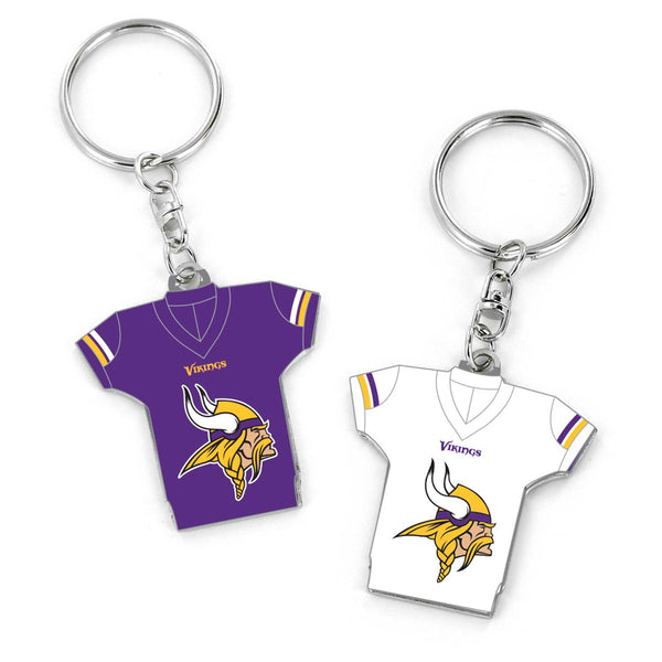 WHOLESALE MINNESOTA VIKINGS REVERSIBLE HOME/AWAY JERSEY KEYCHAIN