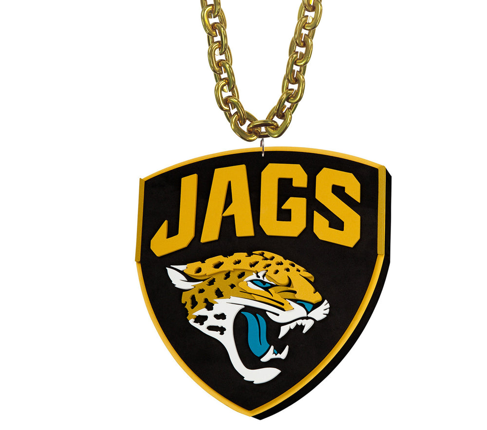 WHOLESALE JACKSONVILLE JAGUARS (GOLD) SHIELD SUPER FAN CHAIN