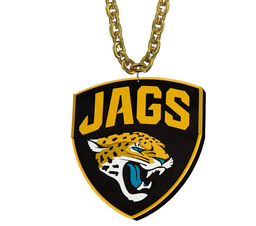 WHOLESALE JACKSONVILLE JAGUARS (GOLD) SHIELD SUPER FAN CHAIN
