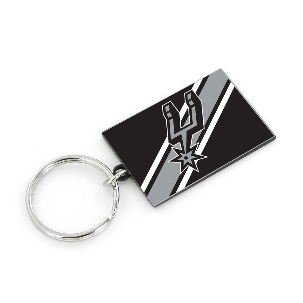 WHOLESALE SAN ANTONIO SPURS STRIPED KEYCHAIN