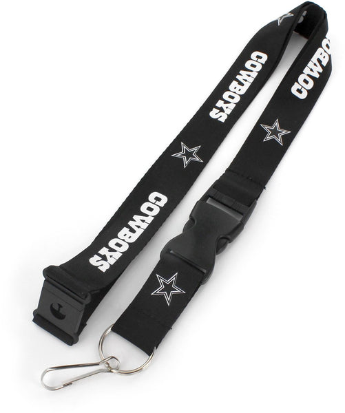 DALLAS COWBOYS (BLACK & WHITE) TEAM LANYARD