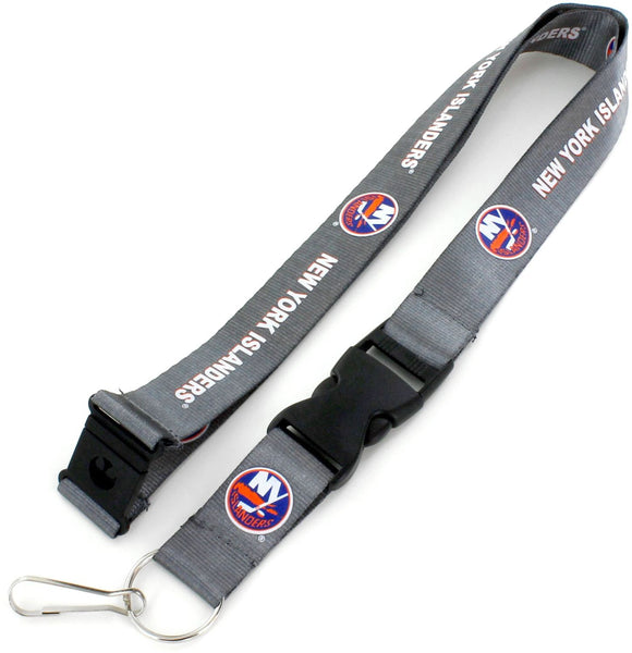 WHOLESALE NEW YORK ISLANDERS (CHARCOAL) TEAM LANYARD