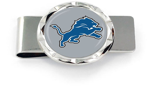 WHOLESALE DETROIT LIONS DIAMOND CUT MONEY CLIP