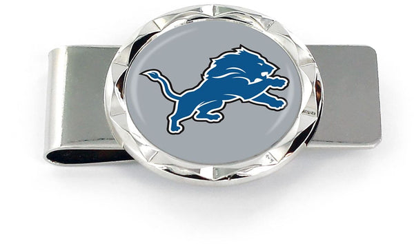 WHOLESALE DETROIT LIONS DIAMOND CUT MONEY CLIP