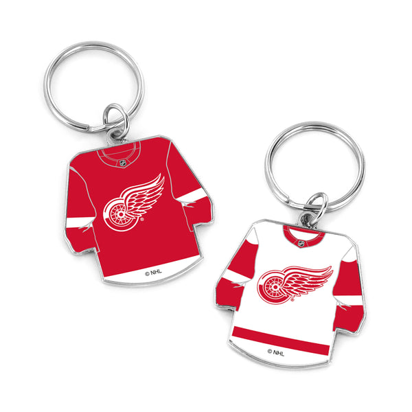 WHOLESALE DETROIT RED WINGS REVERSIBLE HOME/AWAY JERSEY KEYCHAIN