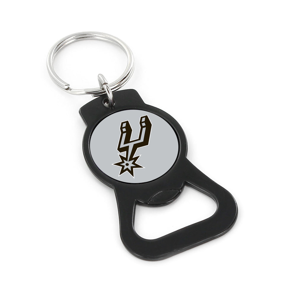 WHOLESALE SAN ANTONIO SPURS (BLACK) BOTTLE OPENER KEYCHAIN