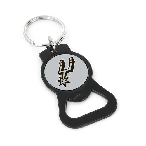 WHOLESALE SAN ANTONIO SPURS (BLACK) BOTTLE OPENER KEYCHAIN
