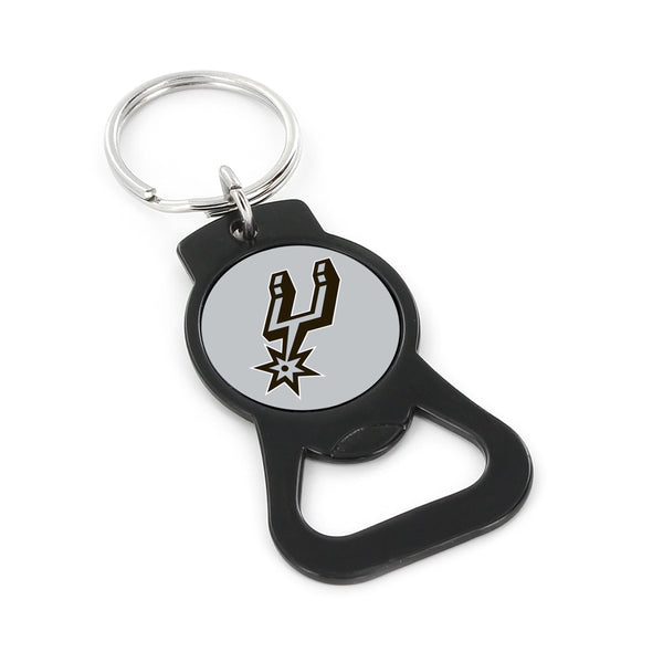 WHOLESALE SAN ANTONIO SPURS (BLACK) BOTTLE OPENER KEYCHAIN
