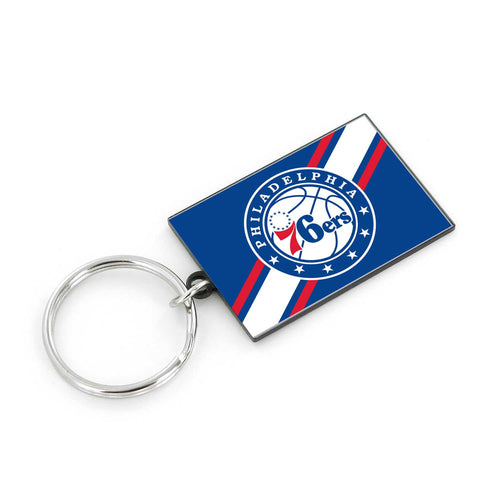 WHOLESALE PHILADELPHIA 76ERS STRIPED KEYCHAIN
