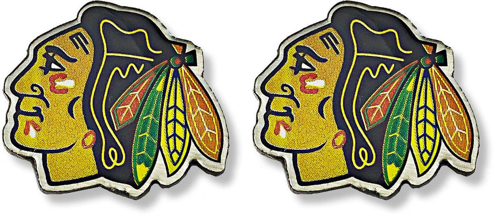 CHICAGO BLACKHAWKS TEAM POST EARRINGS