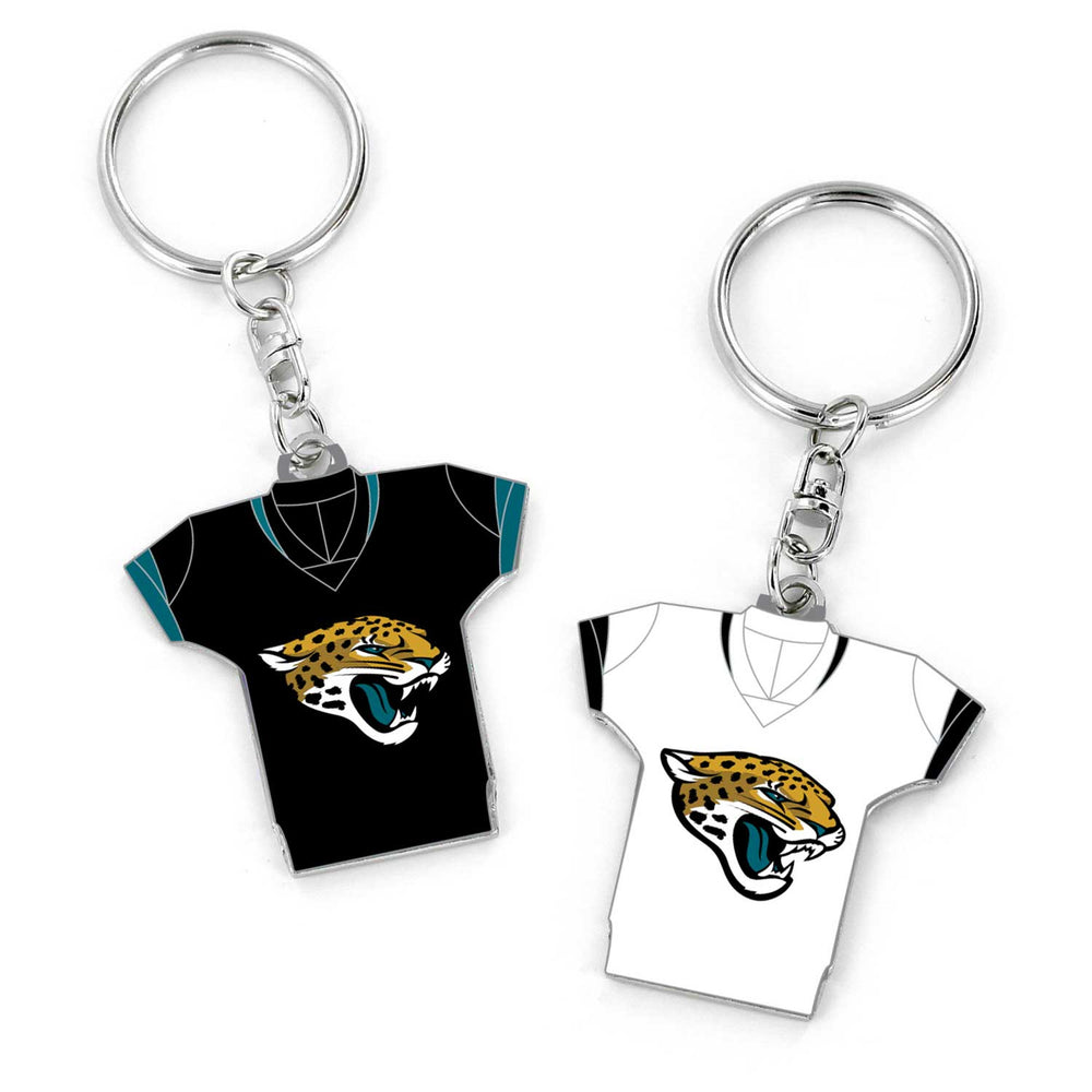 WHOLESALE JACKSONVILLE JAGUARS REVERSIBLE HOME/AWAY JERSEY KEYCHAIN