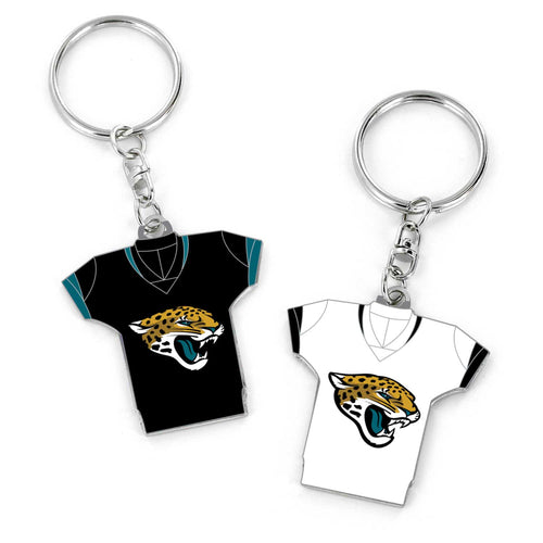 WHOLESALE JACKSONVILLE JAGUARS REVERSIBLE HOME/AWAY JERSEY KEYCHAIN