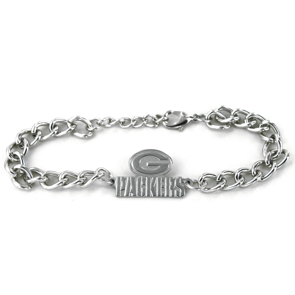 WHOLESALE GREEN BAY PACKERS CHAIN LINK LOGO BRACELET