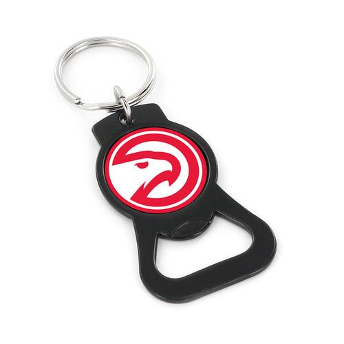 WHOLESALE ATLANTA HAWKS (BLACK) BOTTLE OPENER KEYCHAIN