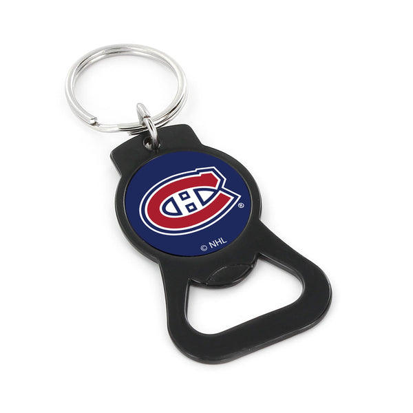 WHOLESALE MONTREAL CANADIENS (BLACK) BOTTLE OPENER KEYCHAIN