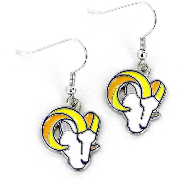 WHOLESALE LOS ANGELES RAMS LOGO DANGLER EARRINGS