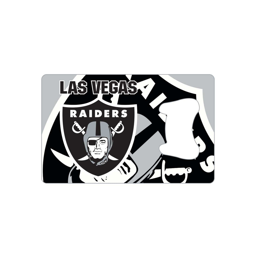 WHOLESALE LAS VEGAS RAIDERS "LV" CREDIT CARD BOTTLE OPENER MAGNET