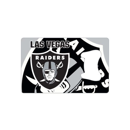 WHOLESALE LAS VEGAS RAIDERS "LV" CREDIT CARD BOTTLE OPENER MAGNET