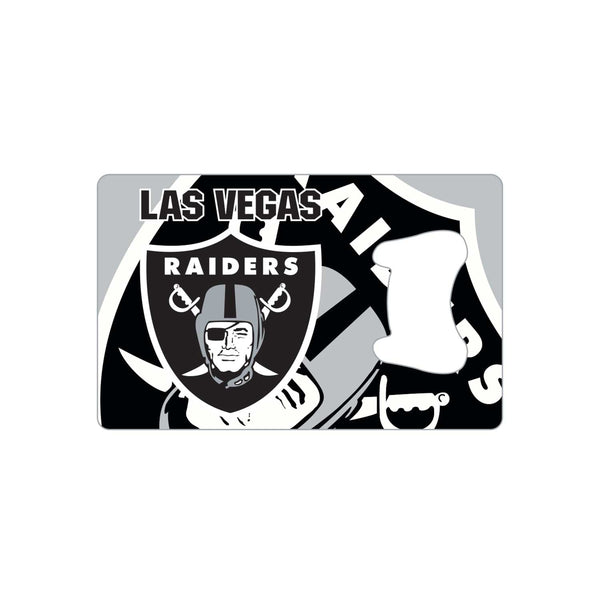 WHOLESALE LAS VEGAS RAIDERS "LV" CREDIT CARD BOTTLE OPENER MAGNET