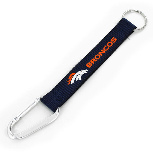 WHOLESALE DENVER BRONCOS (BLUE) CARABINER LANYARD KEYCHAIN