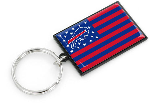 WHOLESALE BUFFALO BILLS AMERICANA FLAG KEYCHAIN