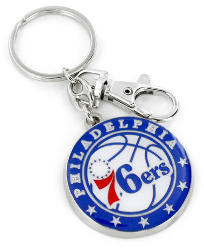 WHOLESALE PHILADELPHIA 76ERS TEAM LOGO HEAVYWEIGHT KEYCHAIN