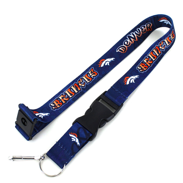 DENVER BRONCOS GRAFFITI LANYARD