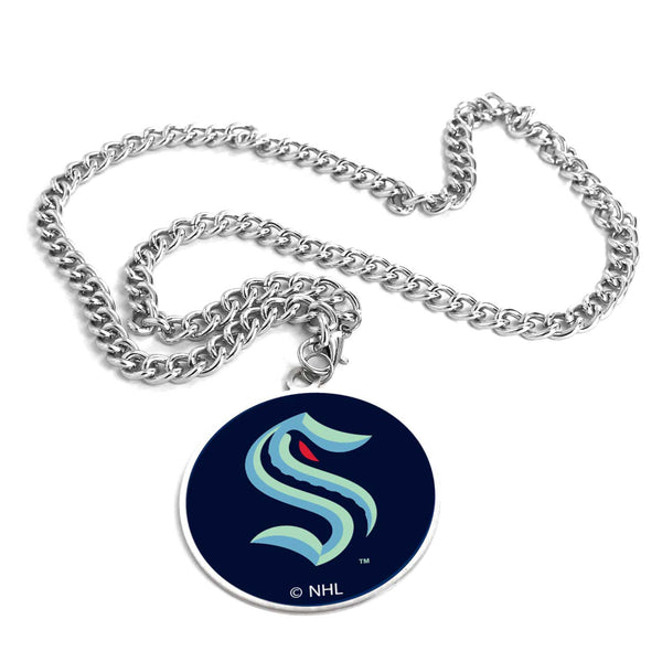 SEATTLE KRAKEN (SILVER) TEAM EMBLEM NECKLACE