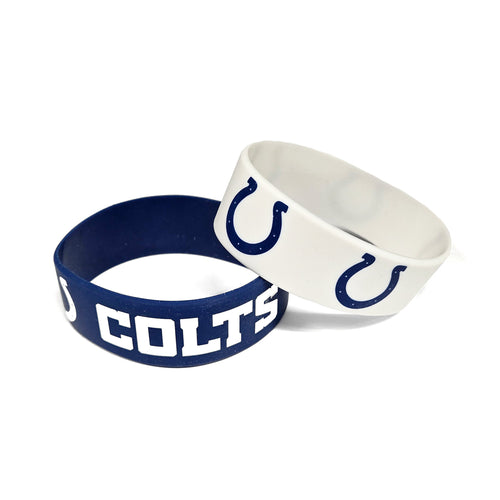 WHOLESALE INDIANAPOLIS COLTS WIDE BRACELETS (2-PACK)