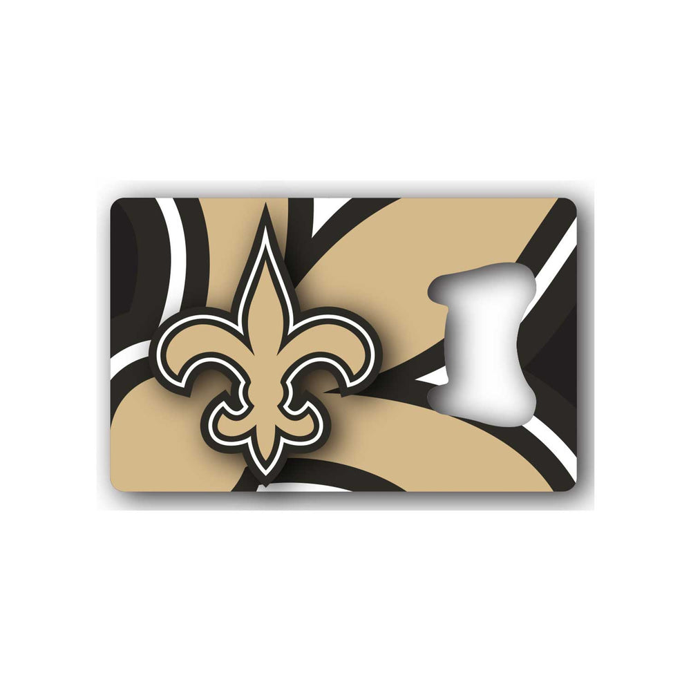 NEW ORLEANS SAINTS CREDIT CARD BOTTLE OPENER MAGNET