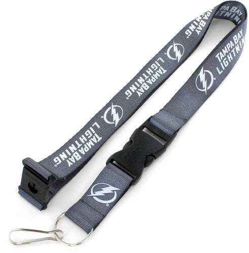 WHOLESALE TAMPA BAY LIGHTNING (CHARCOAL) TEAM LANYARD