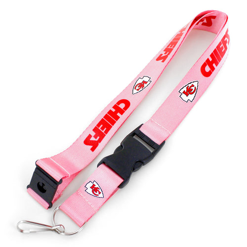 KANSAS CITY CHIEFS (PINK) TEAM LANYARD