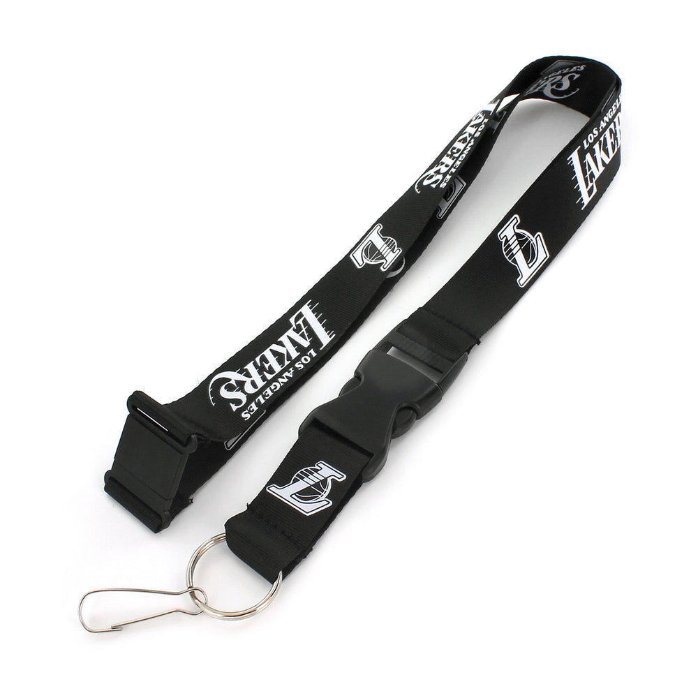 WHOLESALE LOS ANGELES LAKERS (BLACK & WHITE) TEAM LANYARD