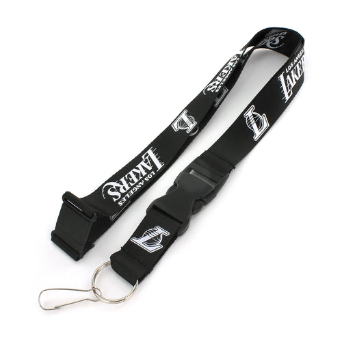 WHOLESALE LOS ANGELES LAKERS (BLACK & WHITE) TEAM LANYARD
