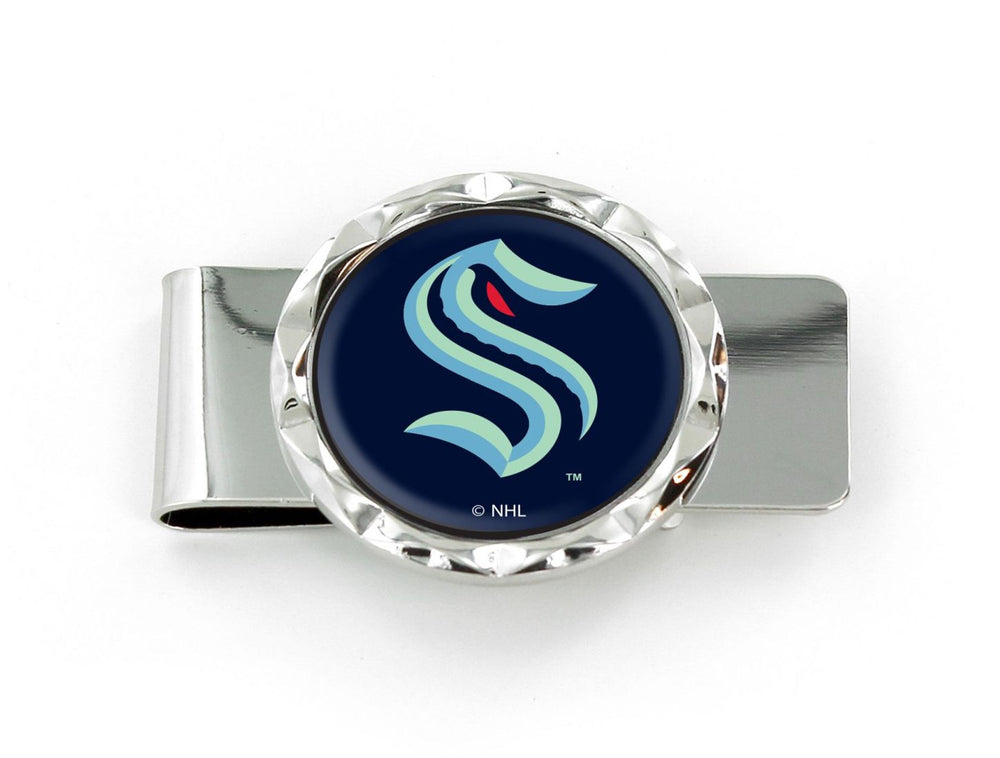 WHOLESALE SEATTLE KRAKEN DIAMOND CUT MONEY CLIP
