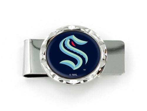 WHOLESALE SEATTLE KRAKEN DIAMOND CUT MONEY CLIP