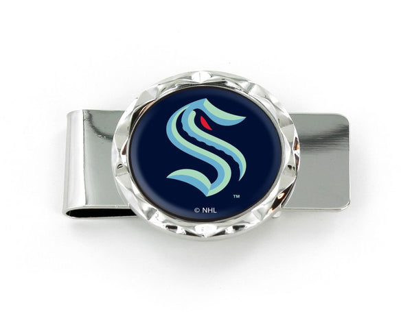WHOLESALE SEATTLE KRAKEN DIAMOND CUT MONEY CLIP