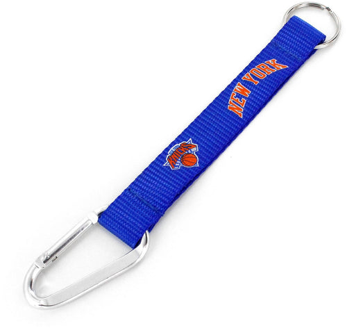 WHOLESALE NEW YORK KNICKS (BLUE) CARABINER LANYARD KEYCHAIN