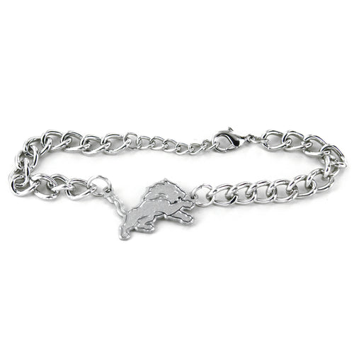 WHOLESALE DETROIT LIONS CHAIN LINK LOGO BRACELET