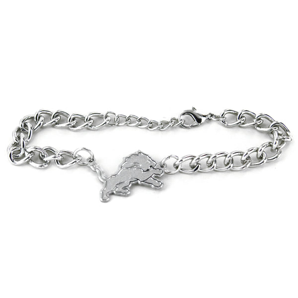 WHOLESALE DETROIT LIONS CHAIN LINK LOGO BRACELET
